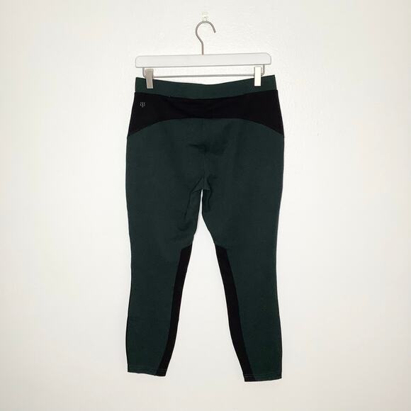 Betabrand Black Green Ponte Knit Yoga Dress Pant Medium Petite - Picture 9 of 11